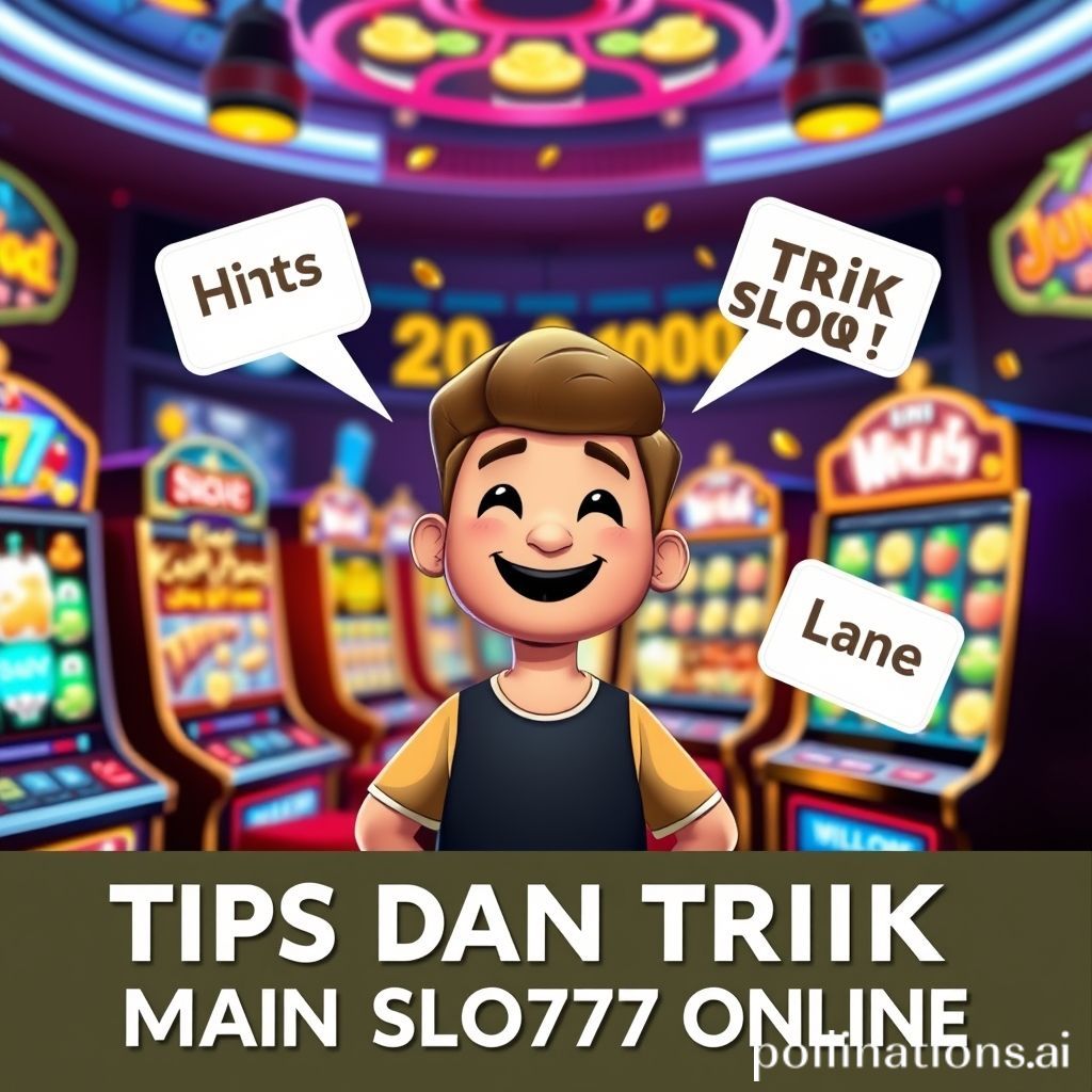 Tips Dan Trik Main Slot777 Online.